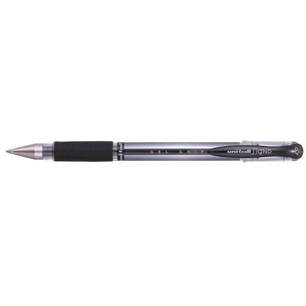 Signo 12 Pack Black Gel Grip Rollerball Pen 0.7mm Medium Nib thumbnail