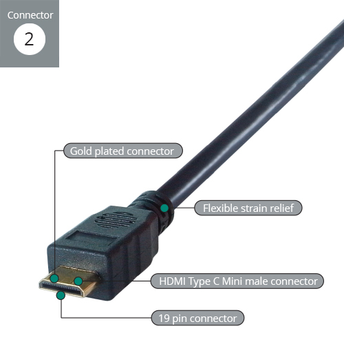 2M HDMI TO HDMI MINI CONNECTOR thumbnail