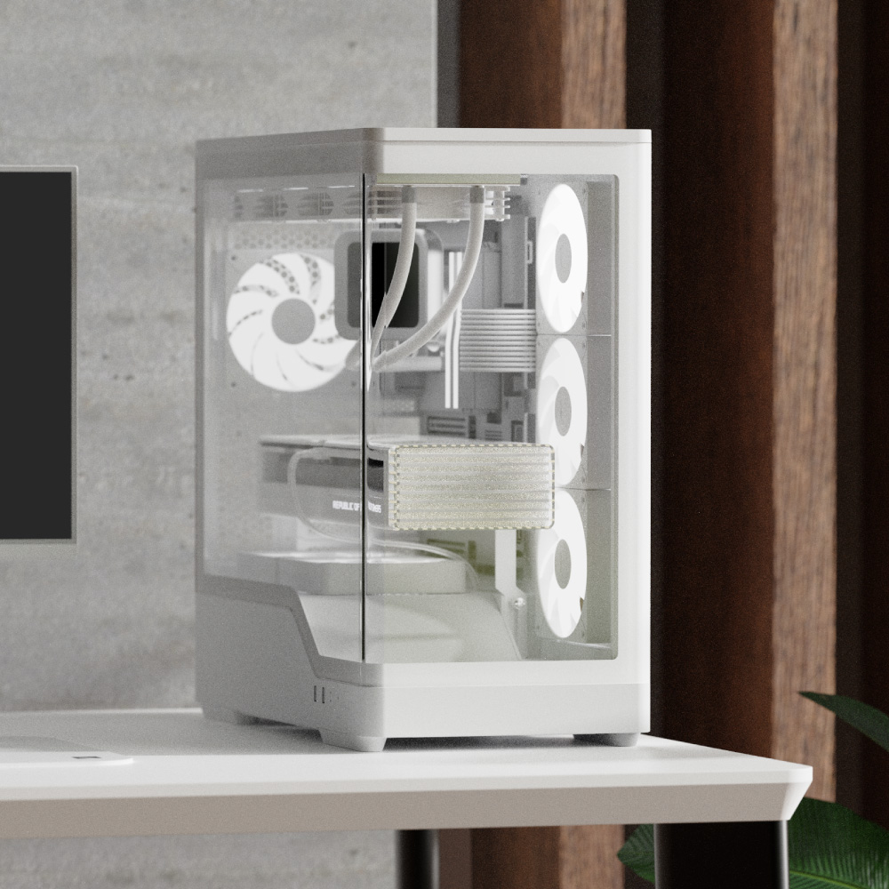 P500A Mid Tower Case - White thumbnail