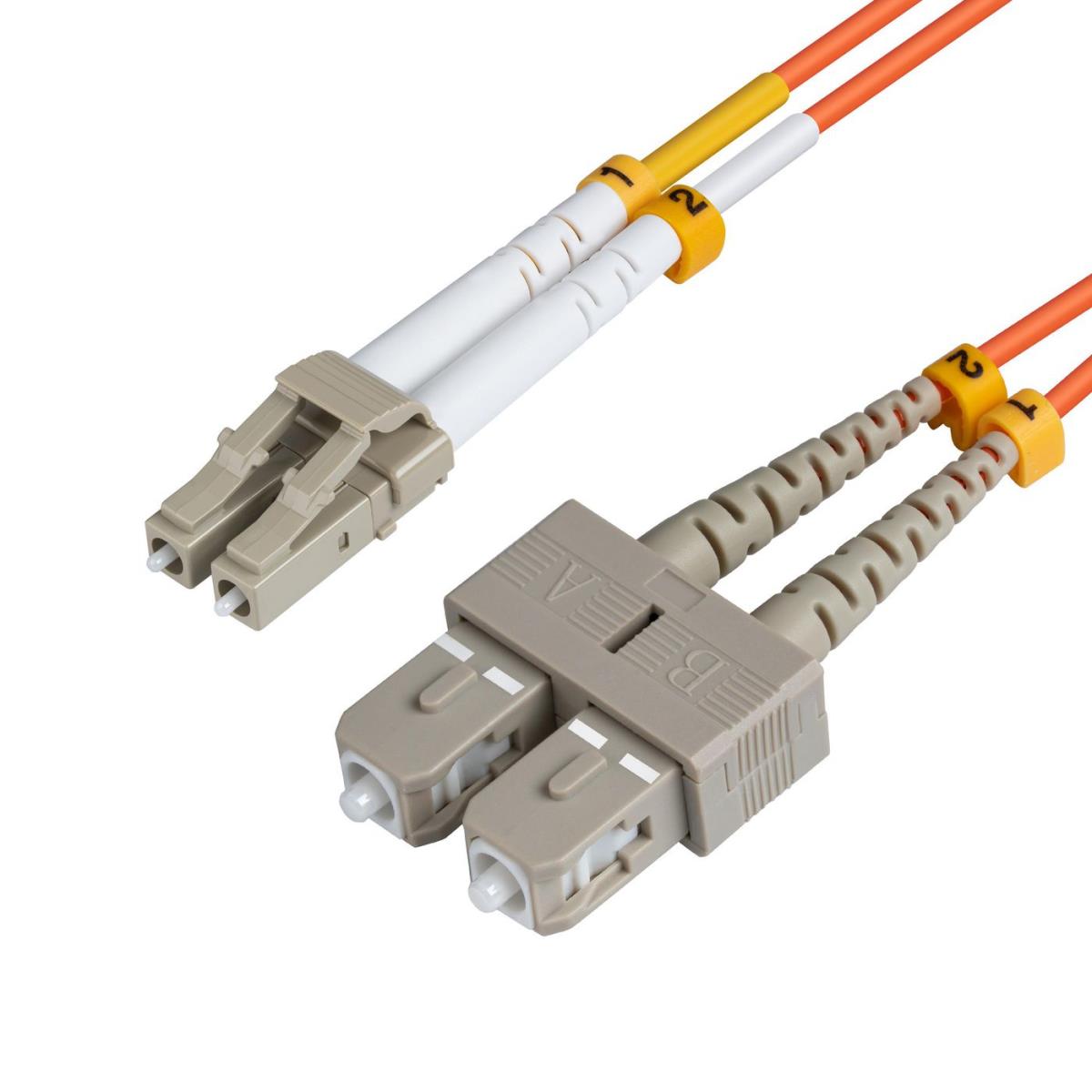 EU Product - LC/UPC-SC/UPC 2m OM2 Fire thumbnail