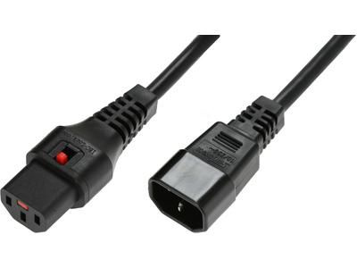 EU Product - Powercord C13 IEC Lock - C14 thumbnail