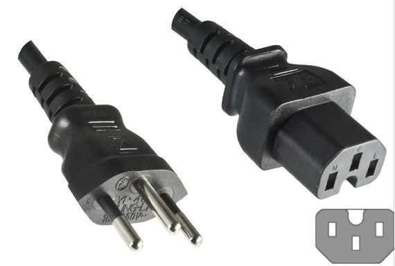 EU Product - Power Cord Swiss - C15 1.8m thumbnail