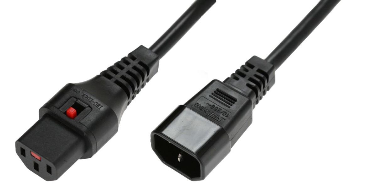 EU Product - Powercord C13 IEC Lock - C14 thumbnail