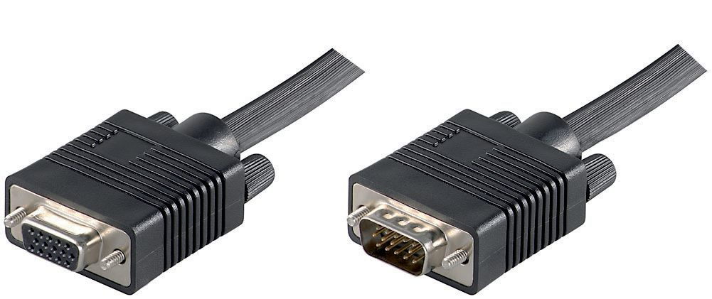 FullHD SVGA HD15 Extension 10m Extension cable, Black Resolution : 1920 x 1080p, Double Shielded thumbnail