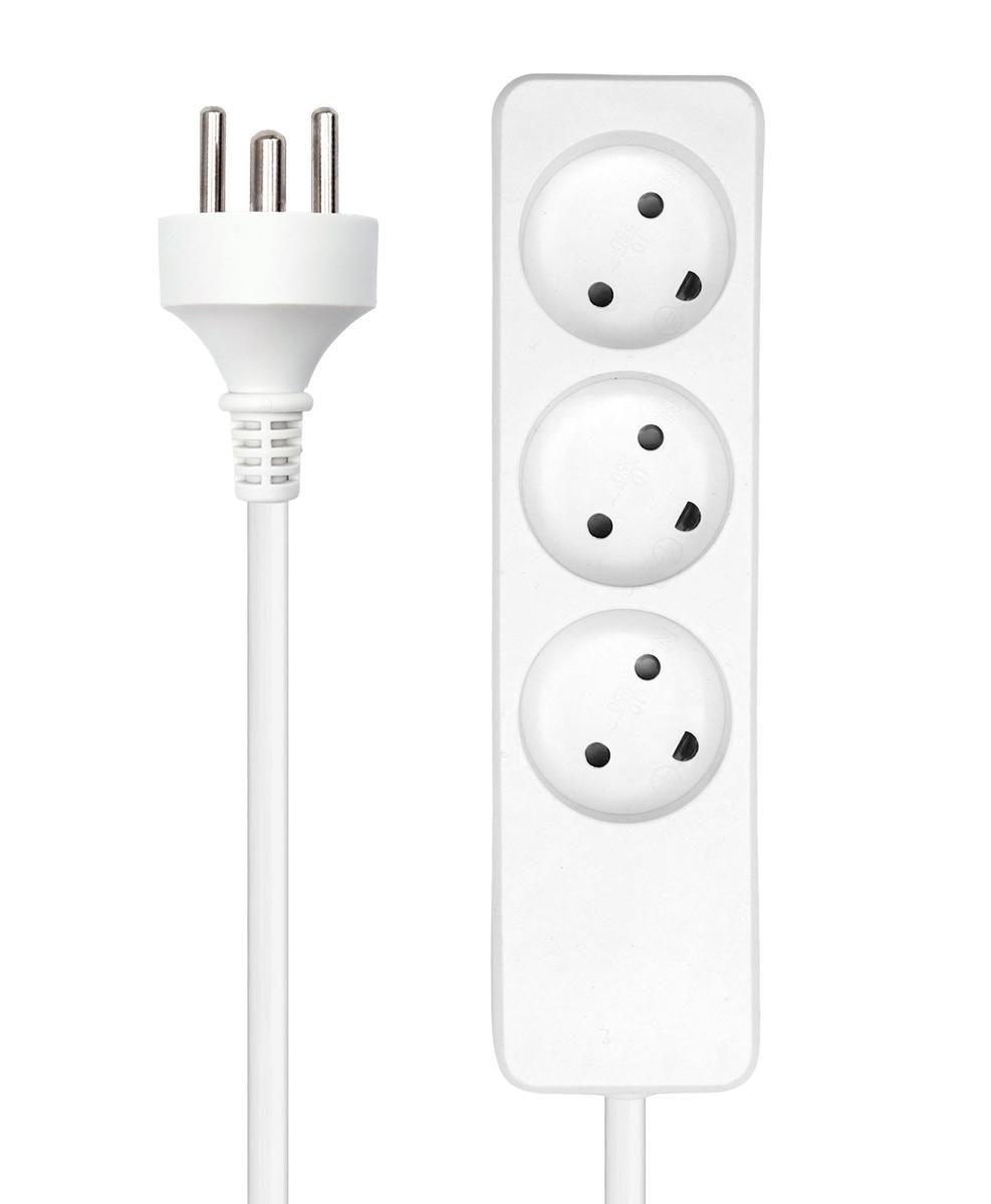Power strip 3 outlets 5m White With child protection thumbnail