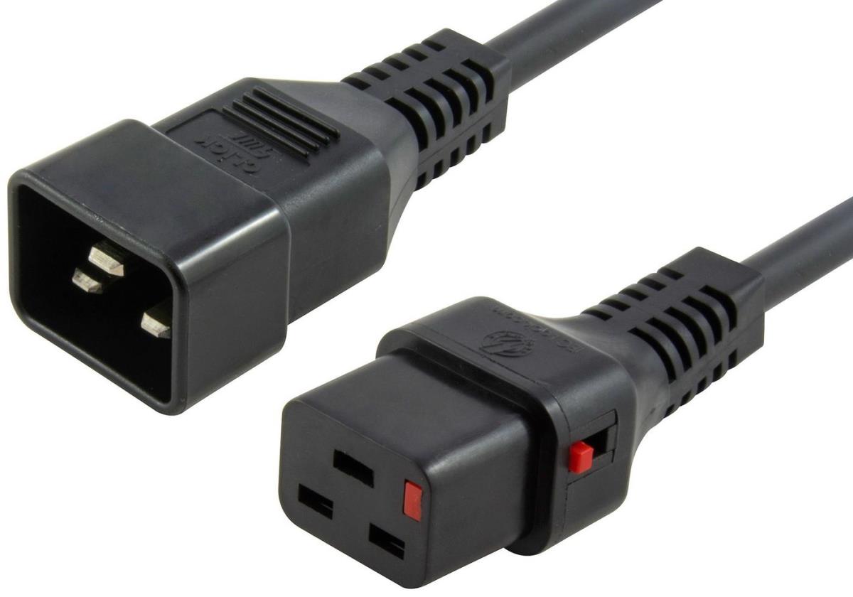 EU Product - Powercord C19 IEC Lock - C20 thumbnail