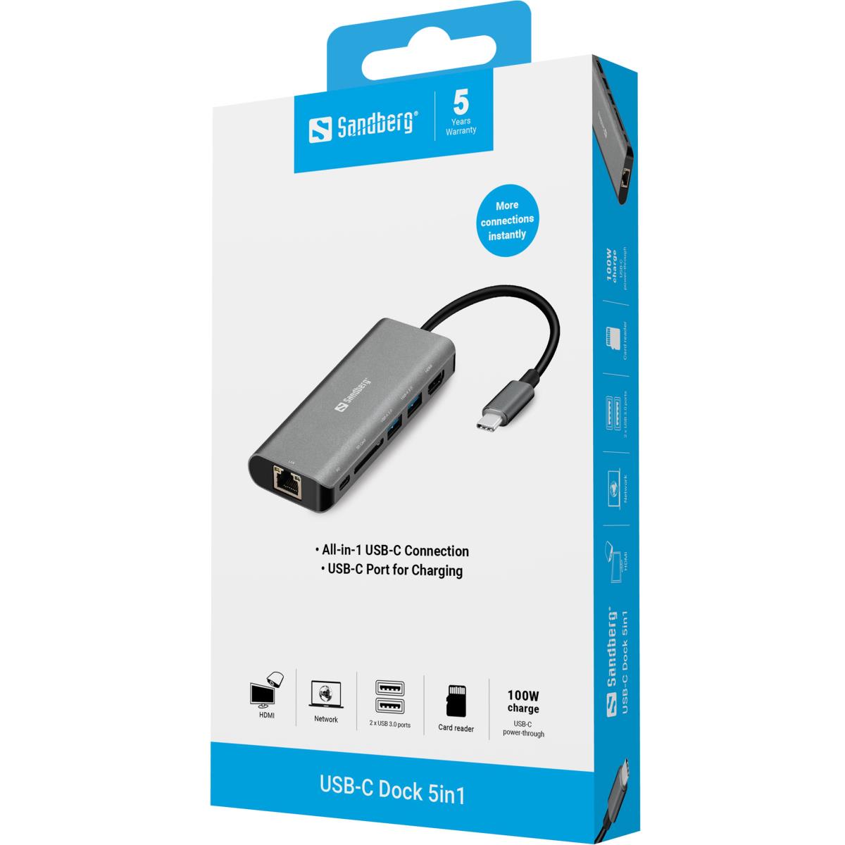EU Product - US-C Dock HDMI+LN+SD+US100W thumbnail