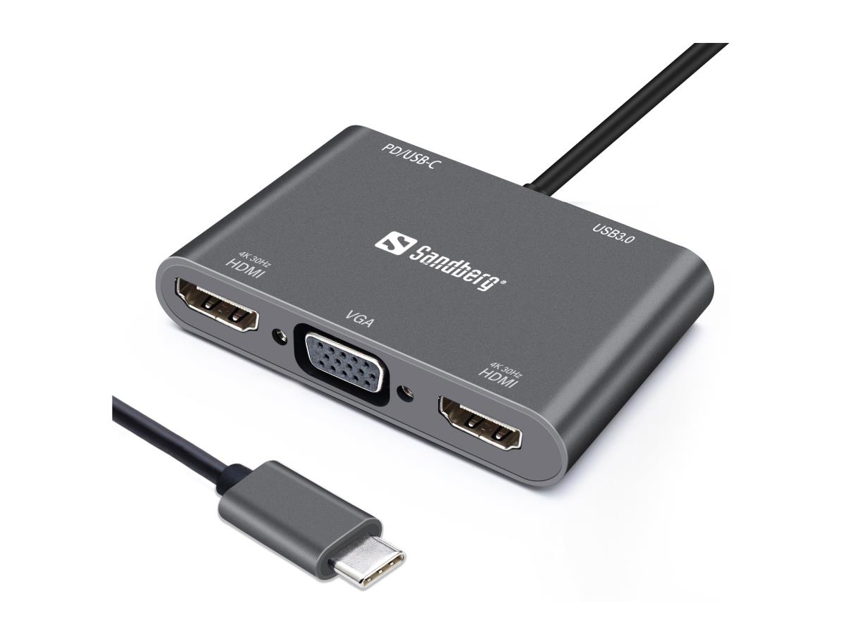 EU Product - US-C Dock 2xHDMI+1xVG+US+PD thumbnail
