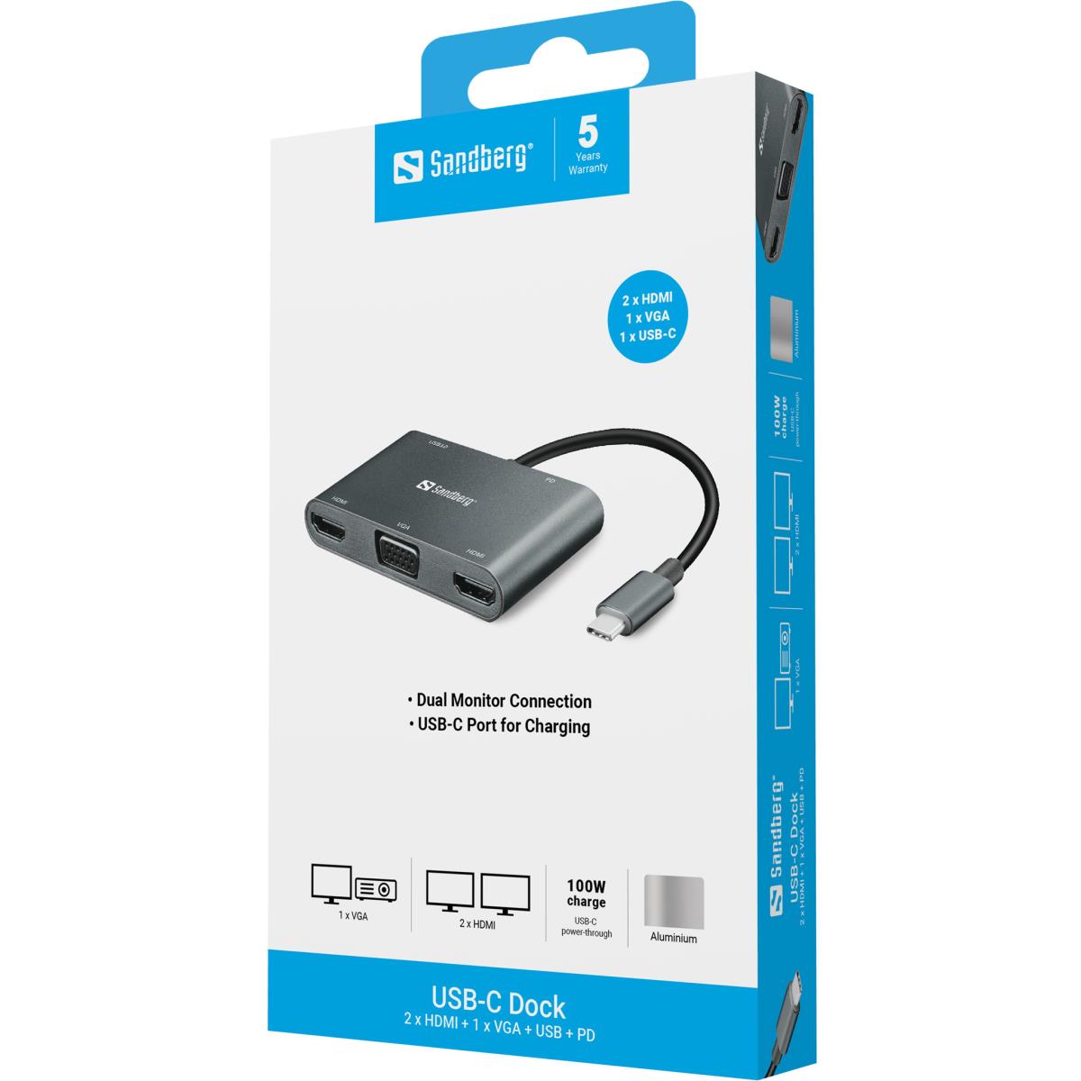 EU Product - US-C Dock 2xHDMI+1xVG+US+PD thumbnail