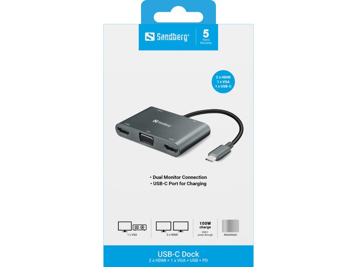 EU Product - US-C Dock 2xHDMI+1xVG+US+PD thumbnail