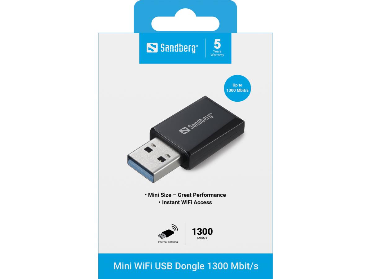 EU Product - Mini Wifi Dongle 1300 Mi/s thumbnail