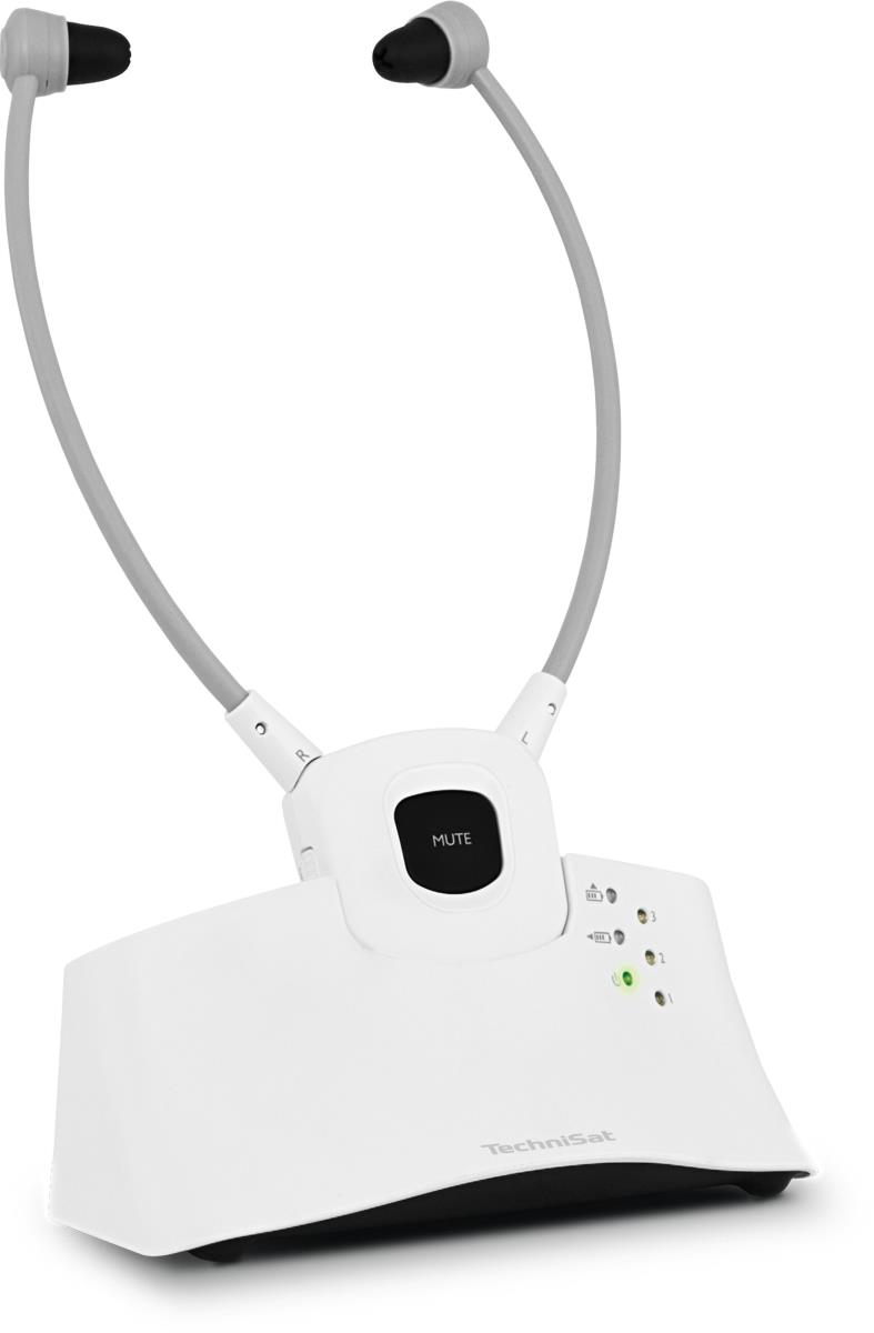 TechniSat StereoMan ISI 2-V2 Headset Wireless Neck-band TV Charging stand White thumbnail
