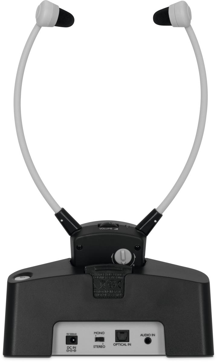 TechniSat StereoMan ISI 2-V2 Headset Wireless Neck-band TV Charging stand Black thumbnail