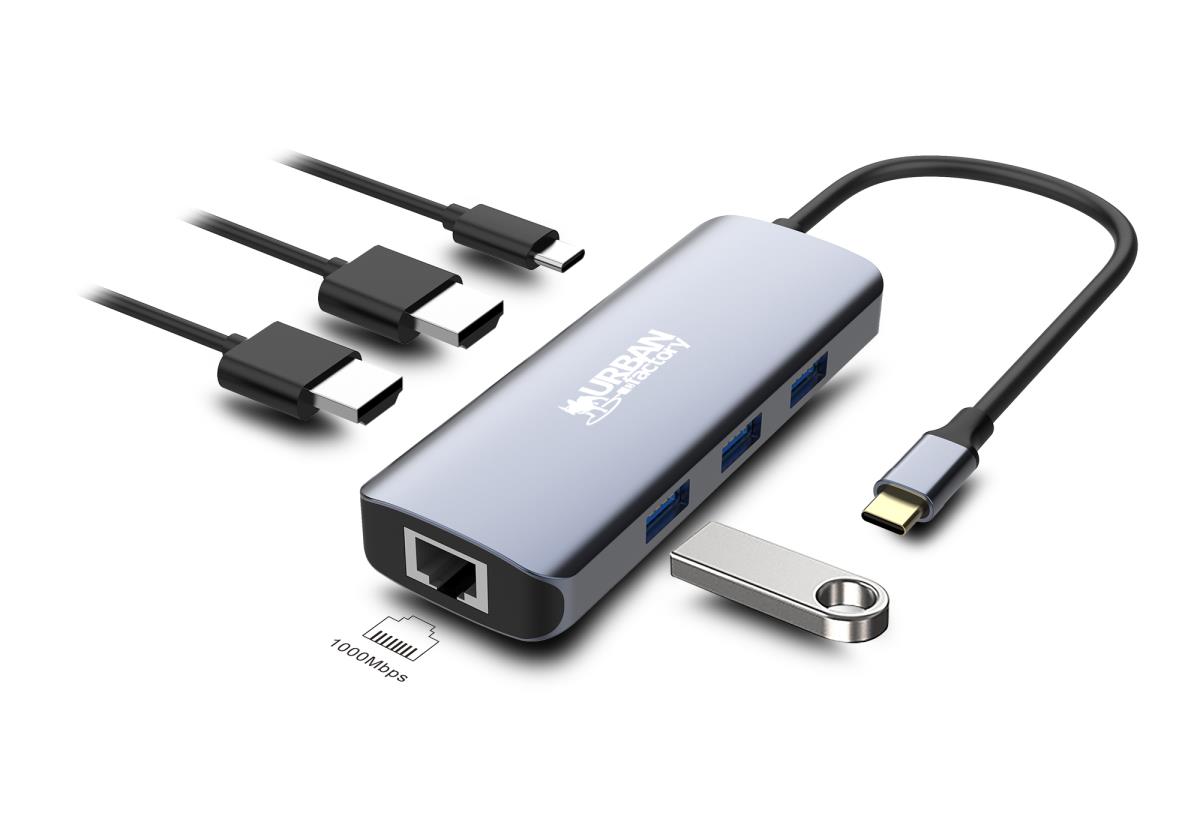 HUBEE 7 IN 1 : HUB USB-C WITH 3 thumbnail