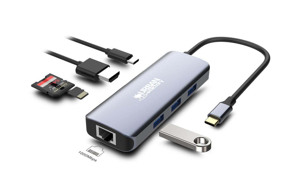 HUBEE 8 IN 1 : HUB USB-C WITH 3 thumbnail