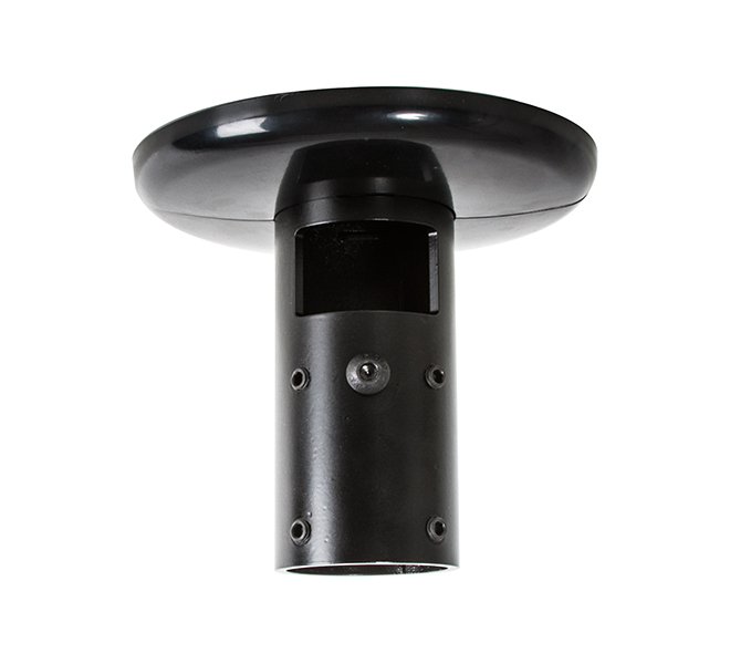 Fixed Ceiling Mount System 2, Heavy Duty Floor /  Ceiling Mount, Ceiling/floor plate, Black, Steel, 150 kg, Ceiling, 6 mm thumbnail