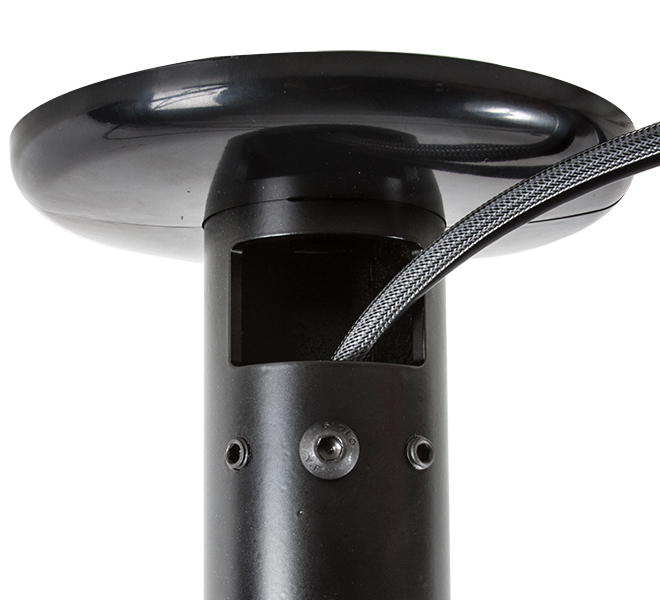 Fixed Ceiling Mount System 2, Heavy Duty Floor /  Ceiling Mount, Ceiling/floor plate, Black, Steel, 150 kg, Ceiling, 6 mm thumbnail