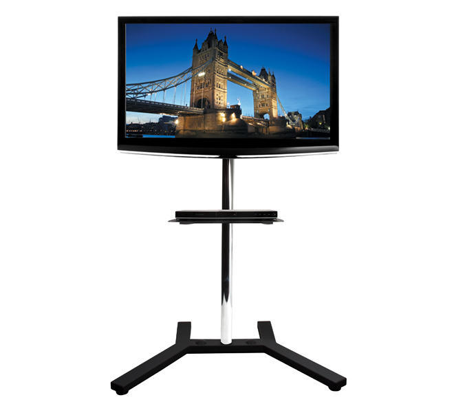 Large AV Accessory Shelf (Steel) for Collar Mounting - 500 x 380mm thumbnail