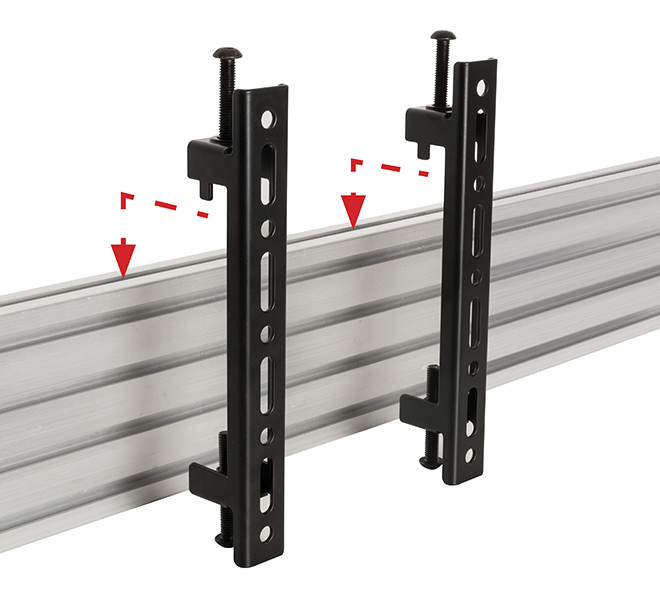 SYSTEM X - VESA 200 Flat Screen Interface Arms for BT8390 (Pair) thumbnail