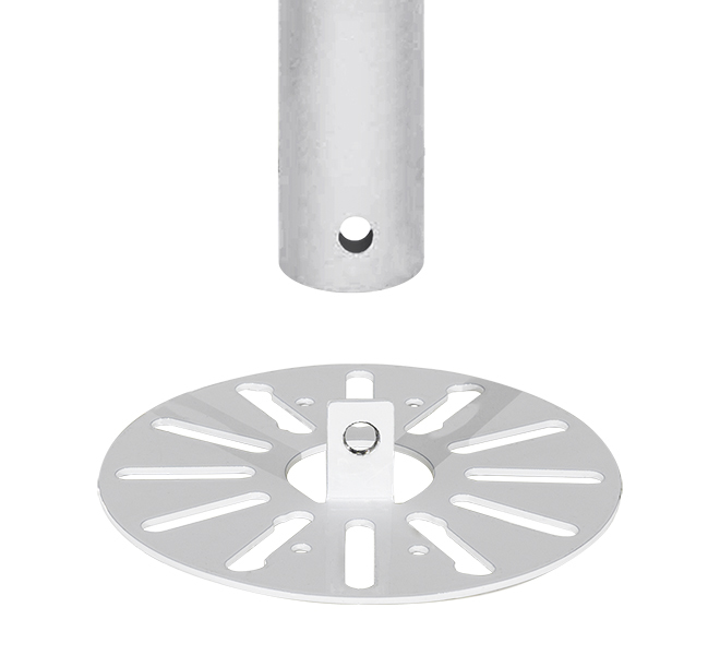 SYSTEM V - Small Dome  Security Camera Mount for  �38mm Poles thumbnail