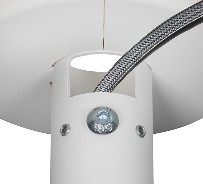 SYSTEM V - Fixed Ceiling  Mount for �38mm Poles , White  BT5920, Mount, Indoor, White, Internal, 75 kg, 12 cm thumbnail