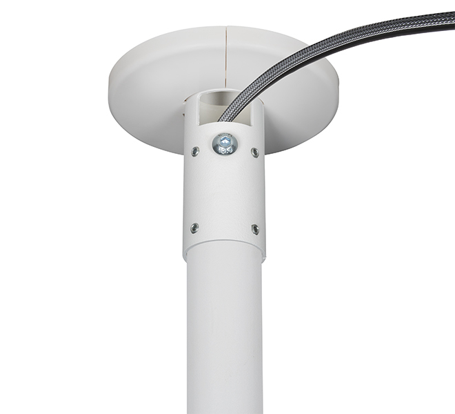 SYSTEM V - Fixed Ceiling  Mount for �38mm Poles , White  BT5920, Mount, Indoor, White, Internal, 75 kg, 12 cm thumbnail