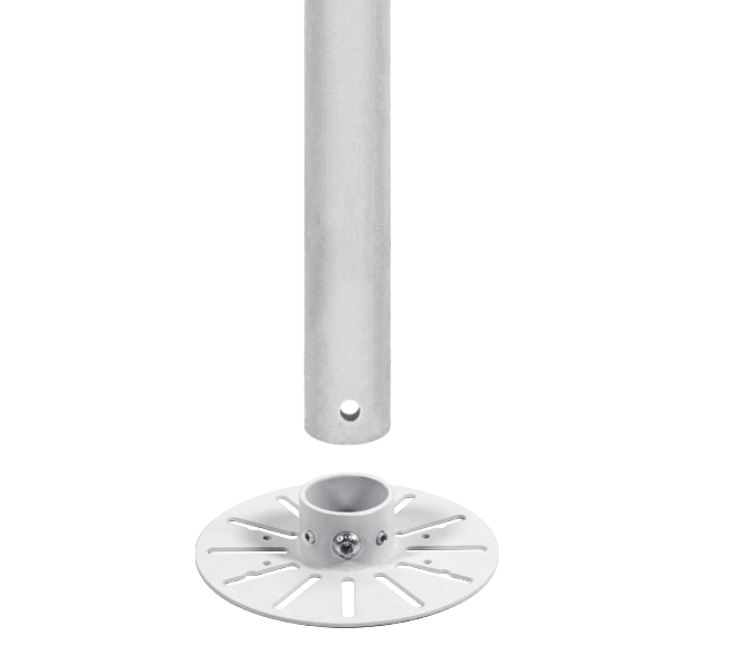 SYSTEM V - �38mm Pole - 2m ,  White thumbnail