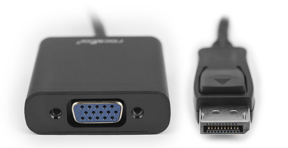 Rocstor 0.15m, Displayport/VGA VGA (D-Sub) Black thumbnail