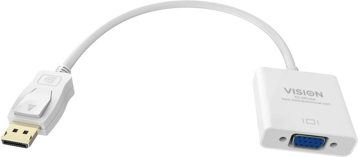 - Video converter - DisplayPort - VGA - white thumbnail