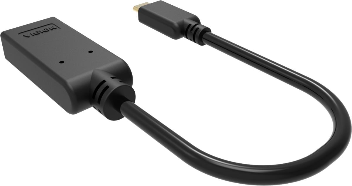 - Adapter - USB-C male to HDMI female - black - 4K support thumbnail