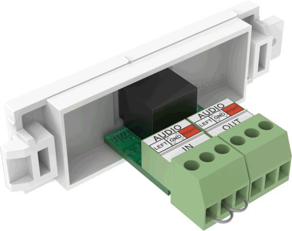 TC3 - Modular facility plate kit with snap-ins and cables - mini-phone stereo 3.5 mm - white - 1-gang thumbnail