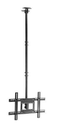 Techmount VFM-C6X4/V2 - Mounting kit (ceiling mount) - telescopic - for LCD display - steel - black - screen size: 37