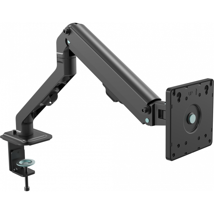 VFM-DA/4 - Mounting kit (VESA cover, C-clamp, articulating arm, VESA adapter) - double-articulated - for LCD display / notebook / tablet - aluminium, steel - matte black - screen size: 10