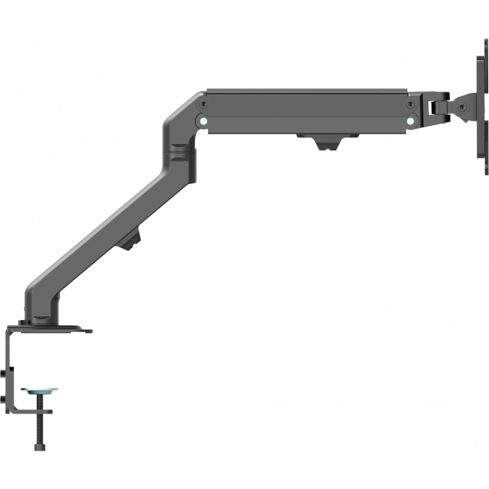 VFM-DA/4 - Mounting kit (VESA cover, C-clamp, articulating arm, VESA adapter) - double-articulated - for LCD display / notebook / tablet - aluminium, steel - matte black - screen size: 10