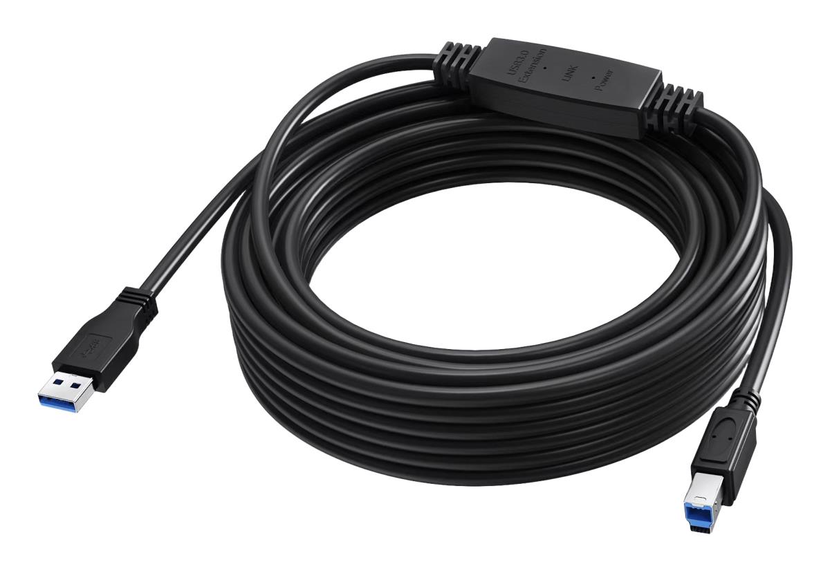 10 m Black USB 3.0 booster cable thumbnail