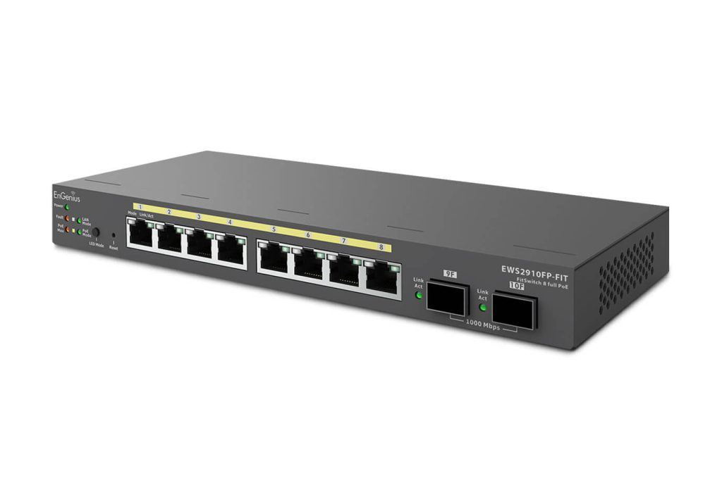 EU Product - Switch full managed Layer 2+ 8x 1 GbE PoE Budget 110W at 2x - Switch - 0.1 Gbps thumbnail