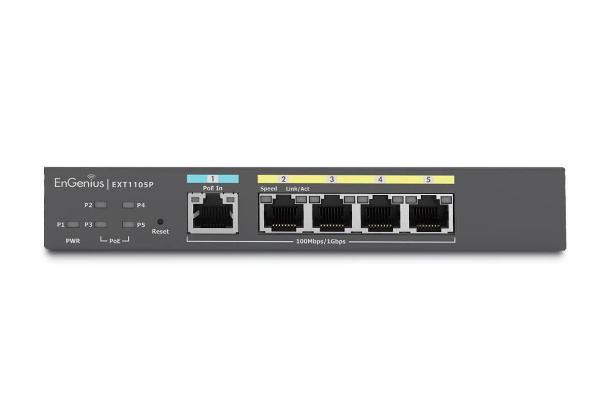 EU Product - Switch full managed Extender 5 Port 4x 1 GbE PoE at EXT1105P thumbnail