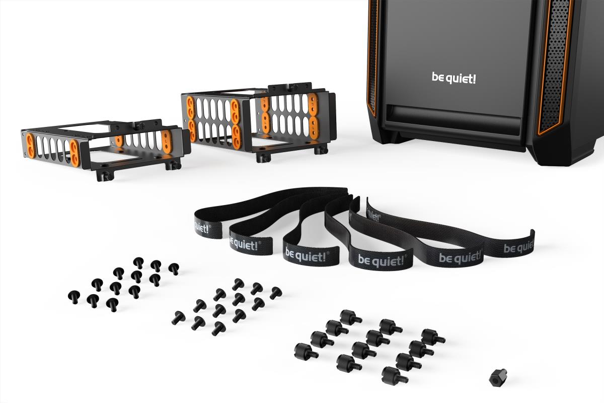 EU Product - be quiet! Silent Base 601 Midi Tower Black, Orange thumbnail
