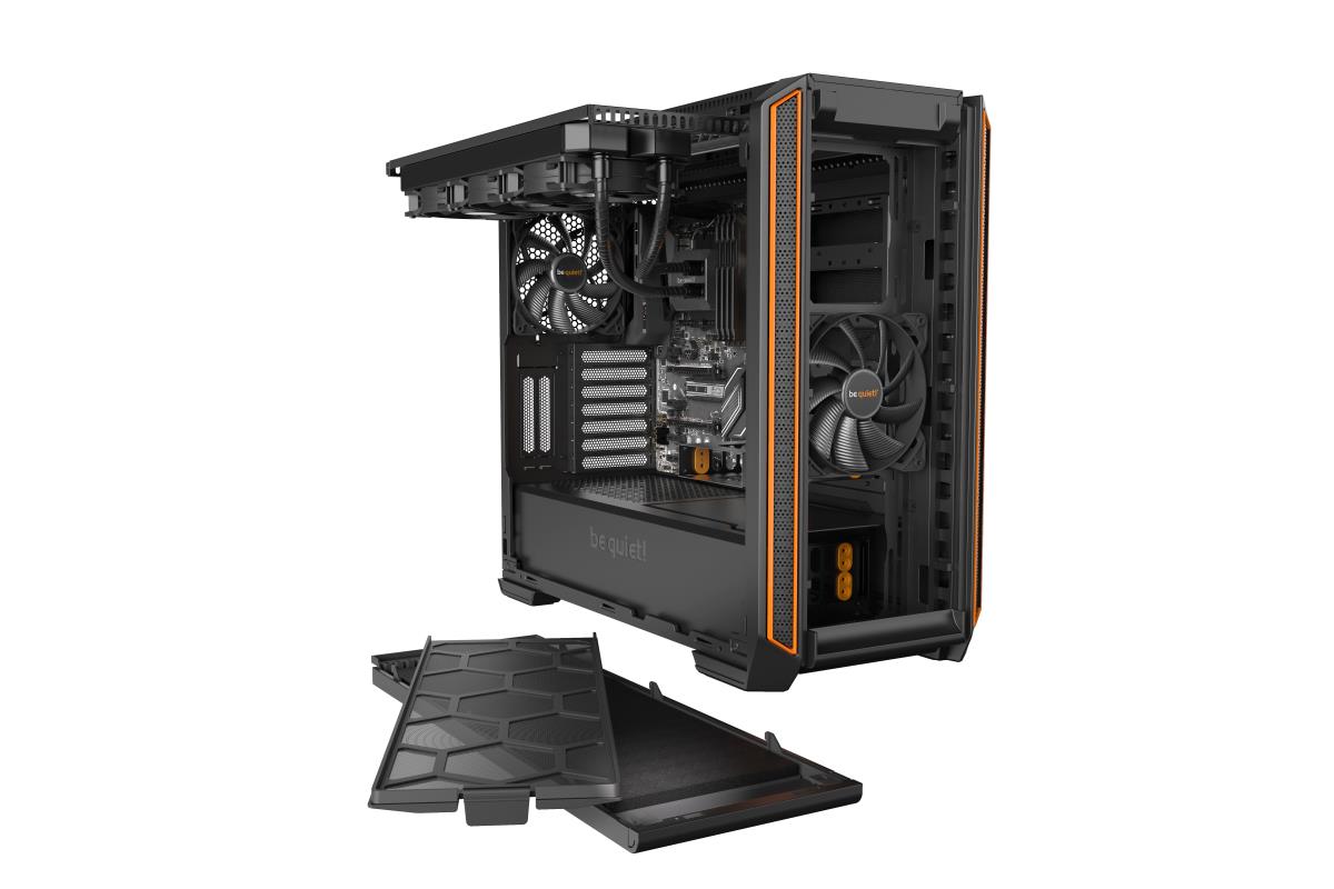 EU Product - be quiet! Silent Base 601 Midi Tower Black, Orange thumbnail