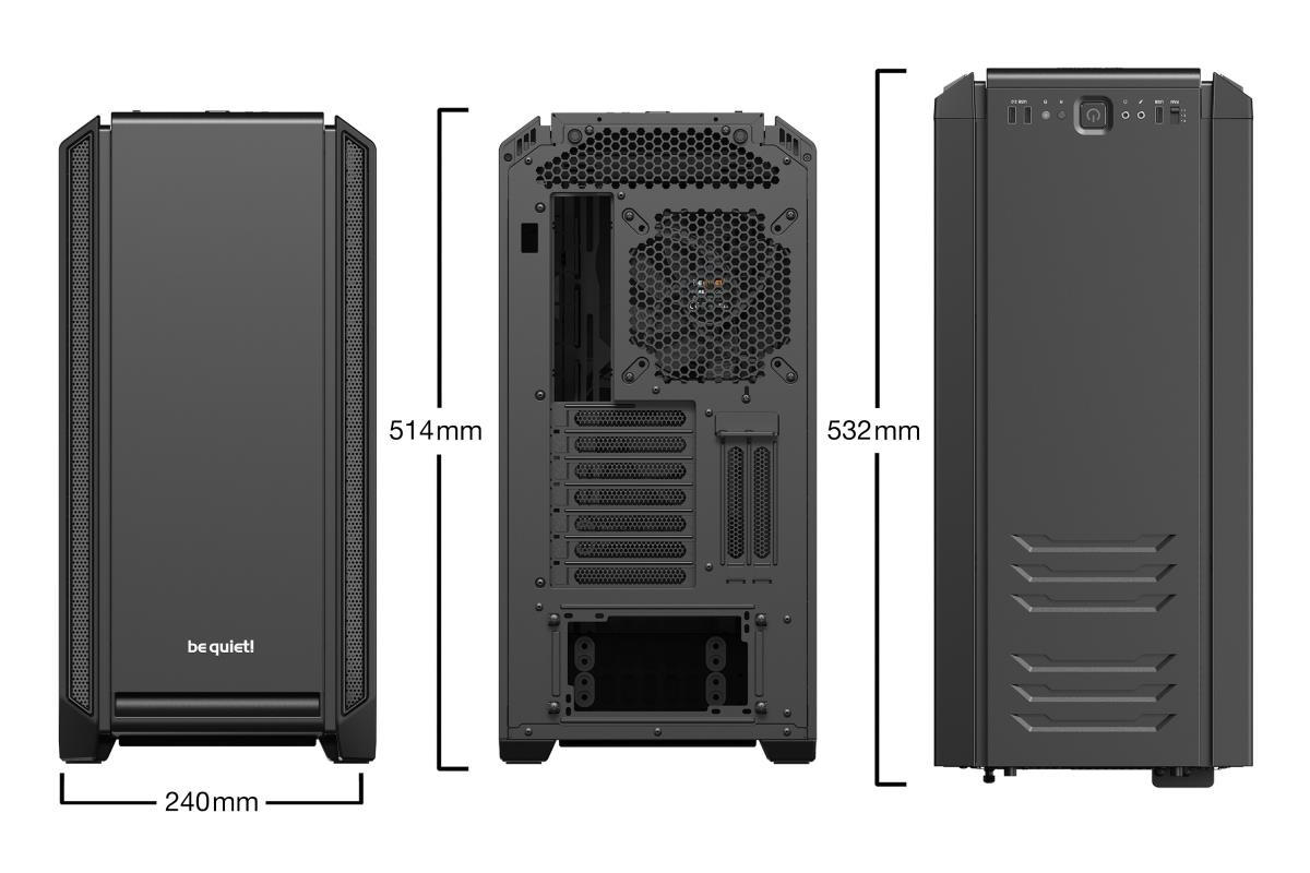 EU Product - Pc Case - Silent Base 601 Window Black thumbnail