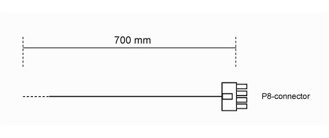 EU Product - Power Cable 1x CPU P8                      CC-7710 thumbnail