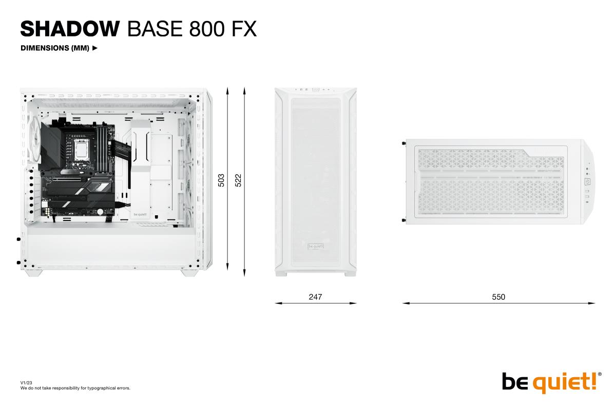 SHADOW BASE 800 FX RGB CASE WHITE thumbnail