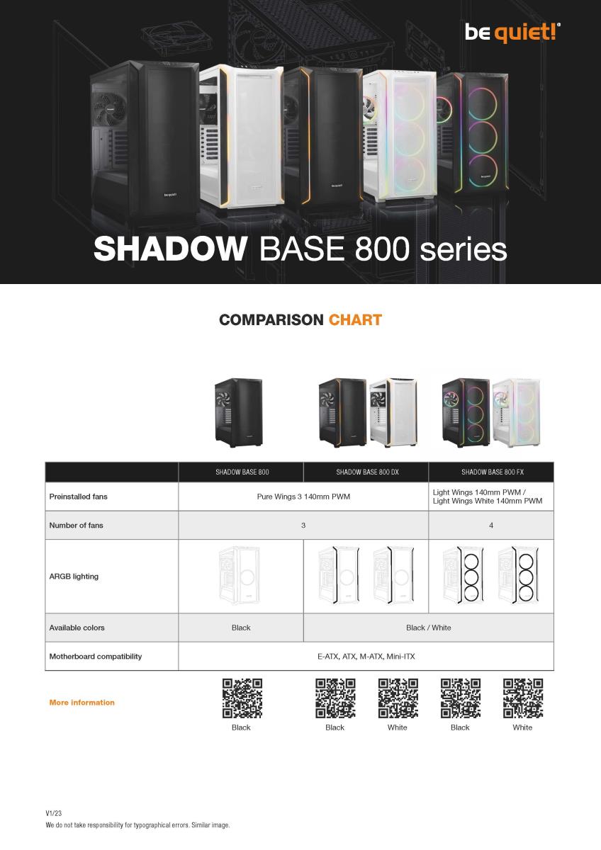 SHADOW BASE 800 FX RGB CASE WHITE thumbnail