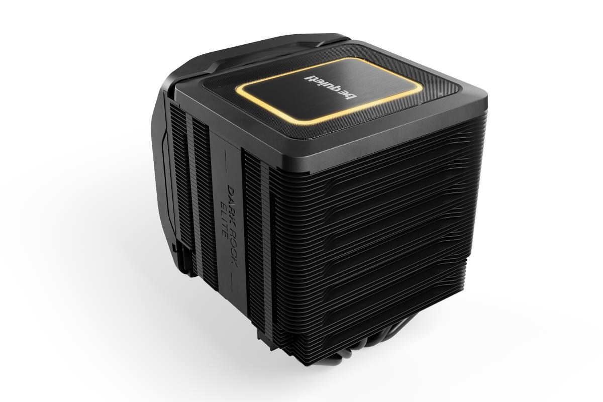 be quiet! Dark Rock Elite CPU Cooler, Universal Socket, 2 x Silent Wings Fans, 2000RPM, 7 x Heat Pipes, 280W TDP, ARGB & Speed Switch thumbnail