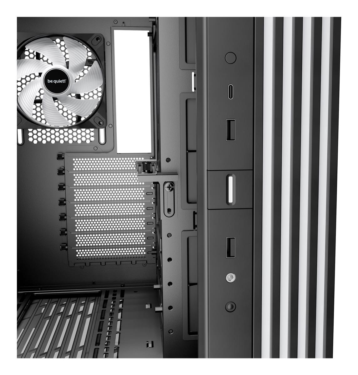 be quiet! BGW67 Light Base 600 LX Mid Tower Gaming Case, 1 x USB Type-C / 2 x USB 3.0, Tempered Glass Front & Side Window Panel, 4 x Light Wings ARGB Fans, ATX / M-ATX / Mini-ITX Compatible thumbnail
