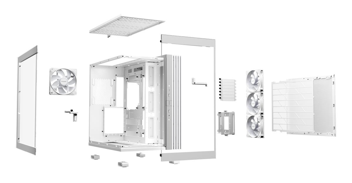 be quiet! BGW68 Light Base 600 LX Mid Tower Gaming Case, 1 x USB Type-C / 2 x USB 3.0, Tempered Glass Front & Side Window Panel, 4 x Light Wings ARGB Fans, ATX / M-ATX / Mini-ITX Compatible thumbnail