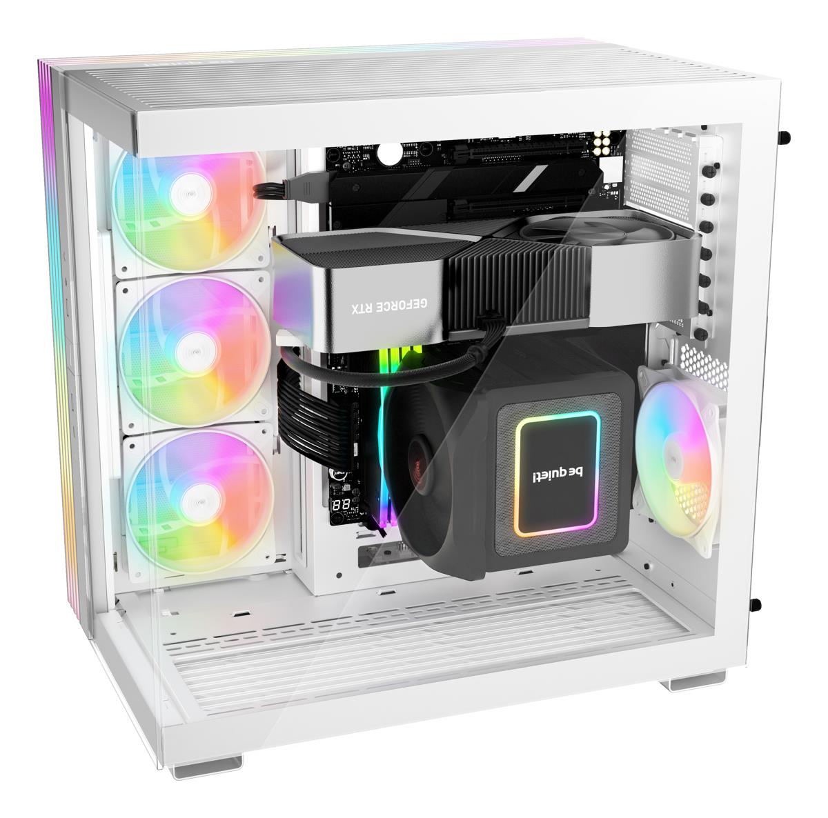 be quiet! BGW68 Light Base 600 LX Mid Tower Gaming Case, 1 x USB Type-C / 2 x USB 3.0, Tempered Glass Front & Side Window Panel, 4 x Light Wings ARGB Fans, ATX / M-ATX / Mini-ITX Compatible thumbnail