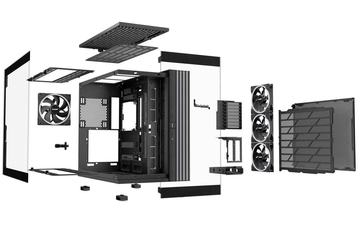 be quiet! BGW71 Light Base 900 FX Full Tower Gaming Case, 1 x USB Type-C / 2 x USB 3.0,  Tempered Glass Front & Side Window Panel, 4 x Light Wings ARGB Fans, E-ATX / XL-ATX / ATX / M-ATX / Mini-ATX Compatible thumbnail