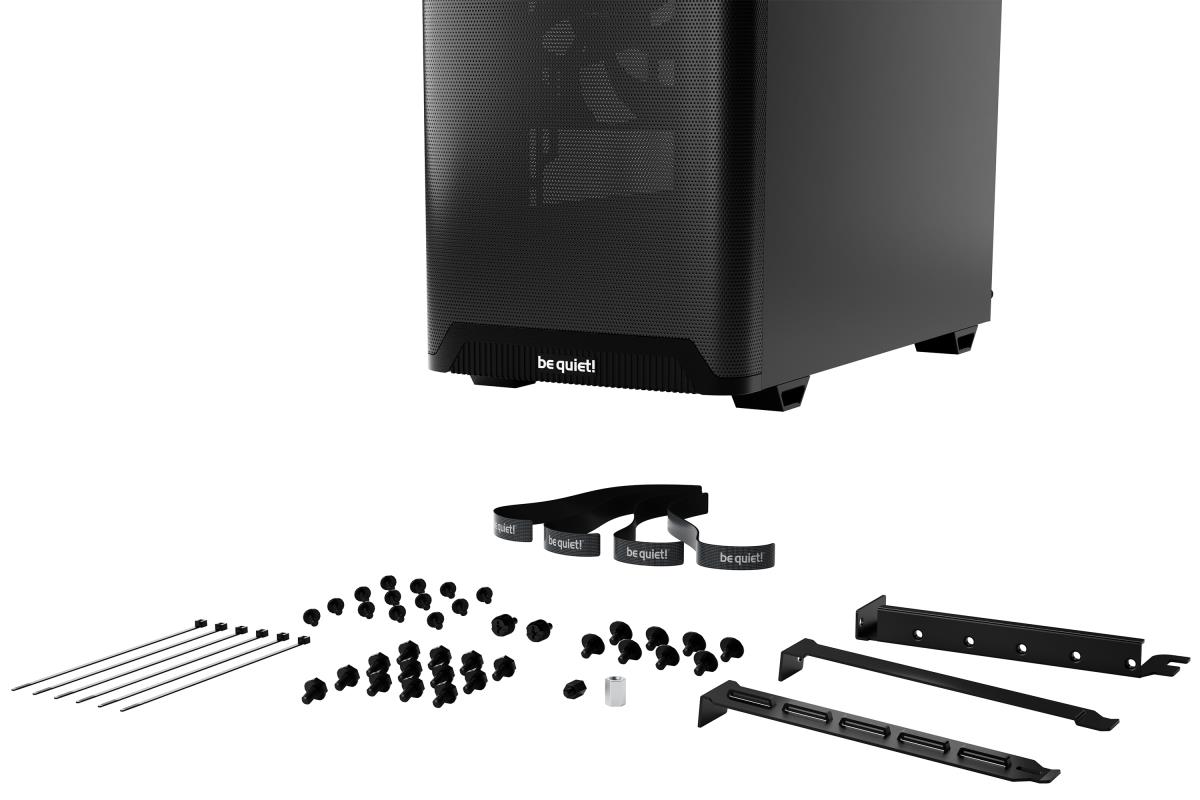 be quiet! BG074 Pure Base 501 Airflow Mid Tower Gaming Case, 1 x USB Type-C / 2 x USB 3.0, Water Cooling Ready, 2 x Pre-Installed Pure Wings 3 140mm Fans, ATX / M-ATX / Mini-ITX Compatible thumbnail