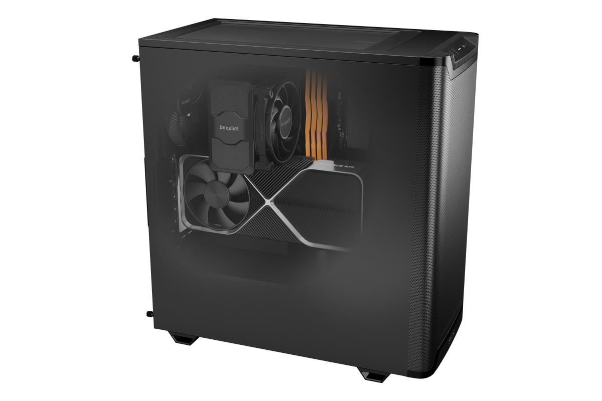 be quiet! BG074 Pure Base 501 Airflow Mid Tower Gaming Case, 1 x USB Type-C / 2 x USB 3.0, Water Cooling Ready, 2 x Pre-Installed Pure Wings 3 140mm Fans, ATX / M-ATX / Mini-ITX Compatible thumbnail